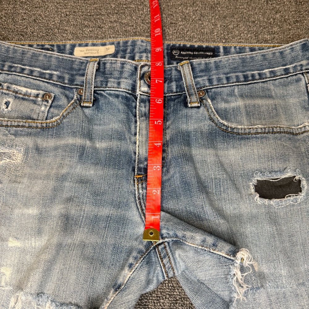 AG Adriano Goldschmied The Tomboy Shorts Size 29 98% Cotton Boyfriend Cut Off - Picture 5 of 15